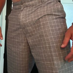 Nike Golf Dri Fit Shorts Grey w/White Check.